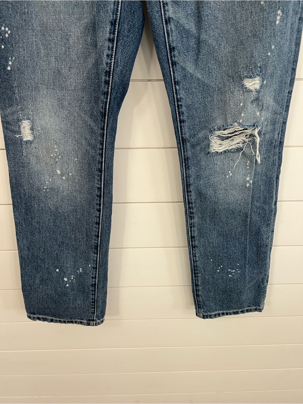 Cabi Boyfriend Jeans Womens Size 2 Distressed Denim 100% Cotton - Picture 3 of 13